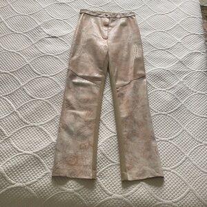 Suede leather & spandex stretch pants by Mitchie's